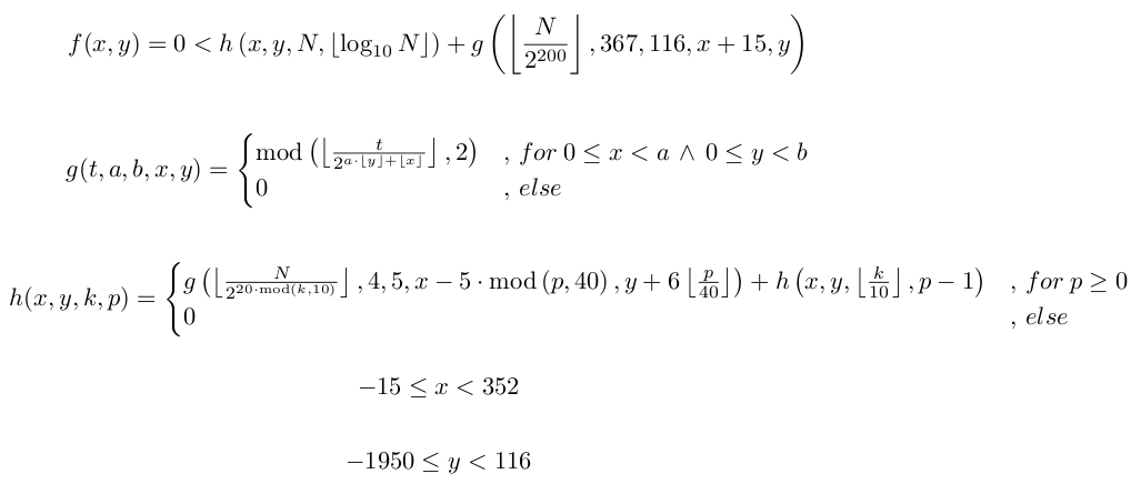 Travnik's self referential formula (LyX)
