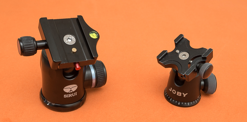 Sirui K-30x (left) and Joby Ballhead X (right) Sirui K-30x (left) and Joby Ballhead X (right)